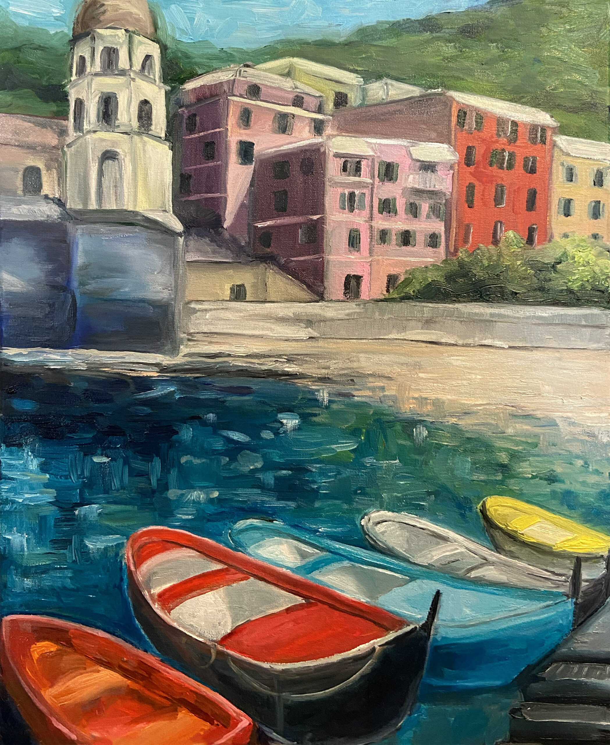 Rainbow Boats of Cinque Terre